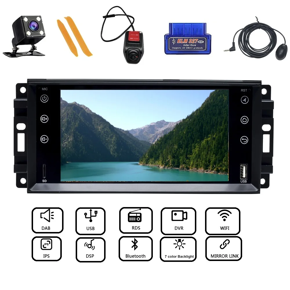  ZLT00PAI Android 10 For Jeep/Wrangler/Patriot/Wrangler Cherokee 2008-2011 Auto Radio GPS Navigation