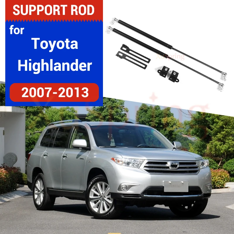 Car Hood Cover Lift Support Gas Spring Shock Bracket Hydraulic Rod Strut Bar for Toyota Highlander 2007 2008 2009 2010 2011 2013 |