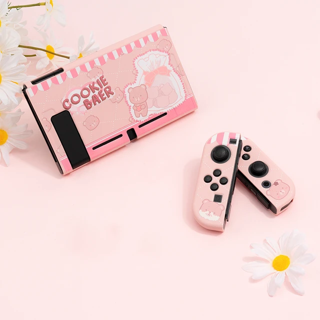 Kawaii Nintendo Switch Case Bear  Nintendo Switch Pink Bear Case - Case  Nintendo - Aliexpress