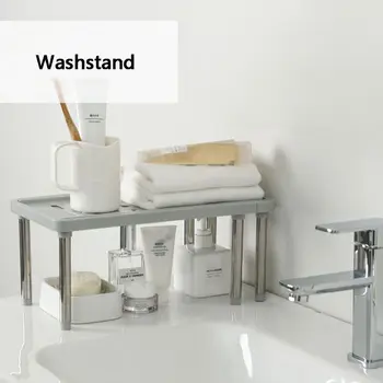 

Detachable Expandable Cabinet Shelf Adjustable Kitchen Countertop Organizer Rack