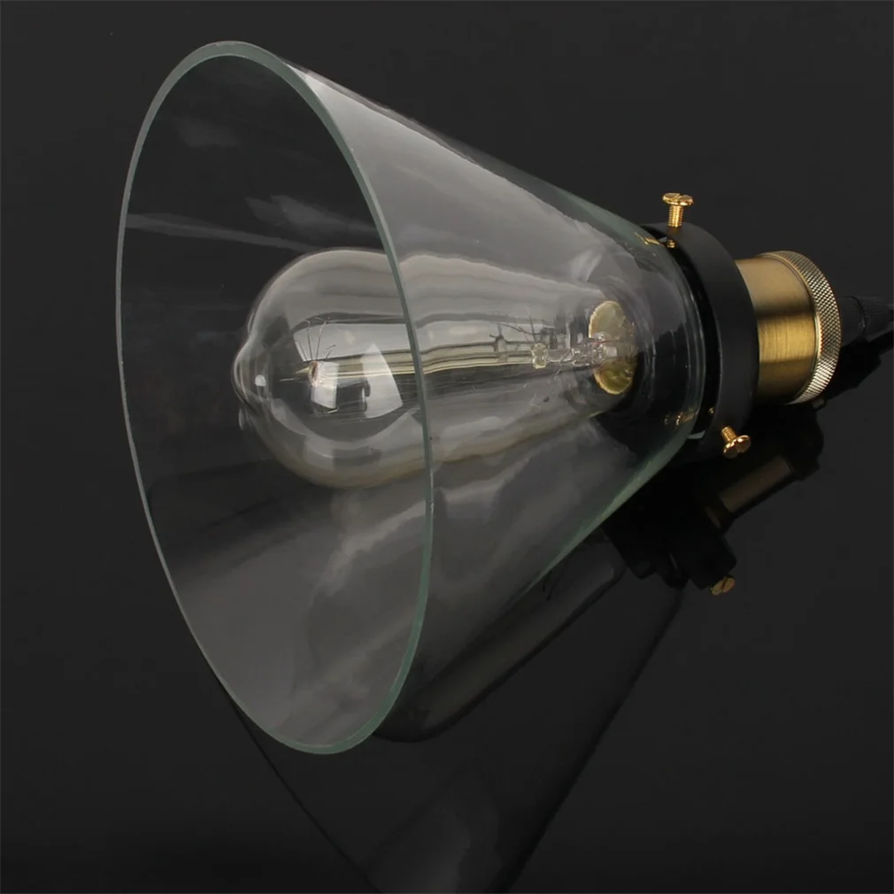 Стеклянная Лампа Абажур В индустриальном стиле винтажный Лофт Потолочный подвесной светильник деревенский стеклянный светильник абажуры