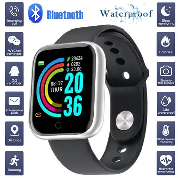 

Bluetooth Smart Watch Men Women Blood Pressure Monitor Waterproof Fitness Tracker Bracelet Heart Rate Smartwatch For Android IOS