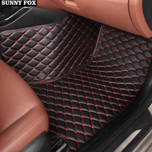 Sunny Fox автомобильные коврики чехол для peugeot 206 207 308sw 3008 4008 508 rcz 5D водонепроницаемый автомобильный стиль кожа Противоскользящий ковер lin