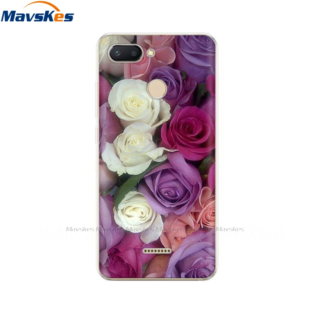 Silicone Case for Xiaomi Redmi 6 Case Soft Tpu Phone Back Cover for Xiaomi Redmi 6A 6 Pro Redmi6 Cases Bumper Protective Shell xiaomi leather case case Cases For Xiaomi