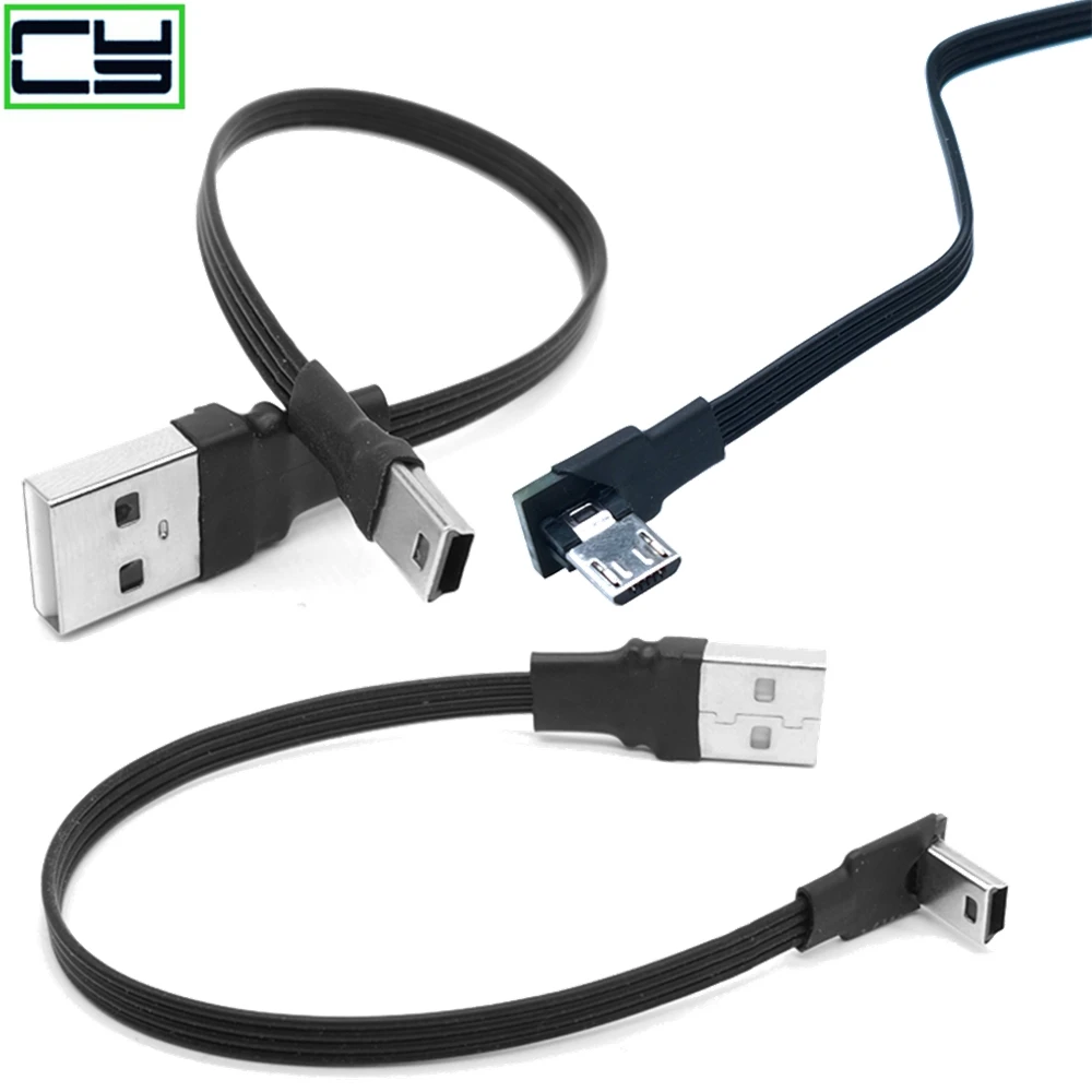 Кабель для передачи данных Mini USB B MICRO Type 5pin папа 90 Угловой 2 0 папа|Компьютерные
