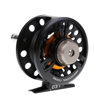 

Full Metal Fly Fish Reel Left/Right Interchangeable Former Rafting Ice Fishing Vessel Wheel Large Wire Capacity FB75
