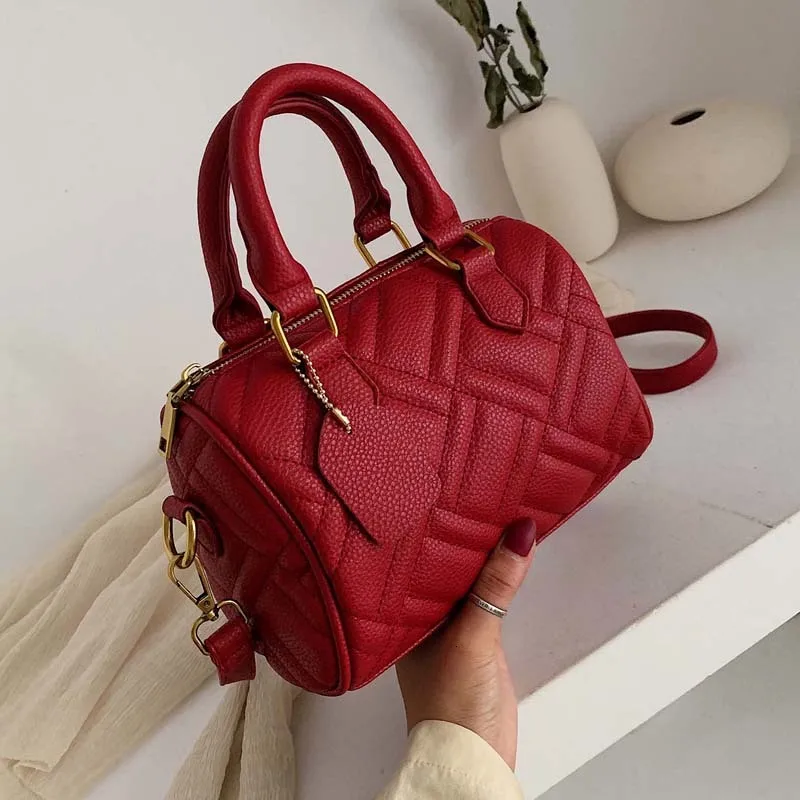 

Ladies Female Handbag Luxury Women Bags Crossbody Bags Diamond Lattice Handbag Fashion Pu Leather Messenger Bag Pillow