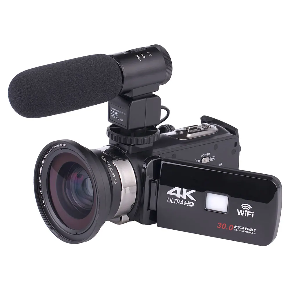 

Cewaal HD 4K 1080P Video Record Camera Handheld DV Professional Night Camera COMS Sensor Wide Angle Lens Camera