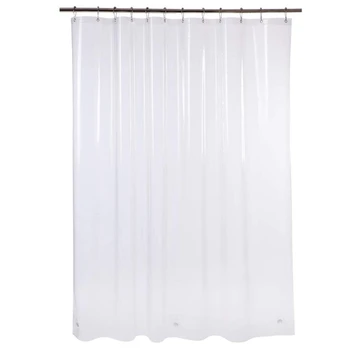 

Shower Curtain, 72 inch W x 72 inch Shower Curtain with 12 Grommet Holes Thick Bathroom Plastic Shower Curtains