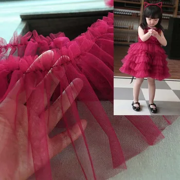 

1Yards Embroidery Red Lace Fabric 15cm Diy Mesh Guipure Crafts Lace Ribbon Sewing Dress Wedding Decor Clothes Lace Material QW15