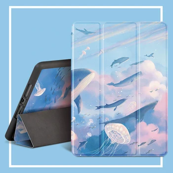

iPad Case Cover Single Open Type Multi-Angle Viewing Stand with Pencil Holder for 10.2" 10.5” 9.7” 11 Inch iPad (7th Generation)