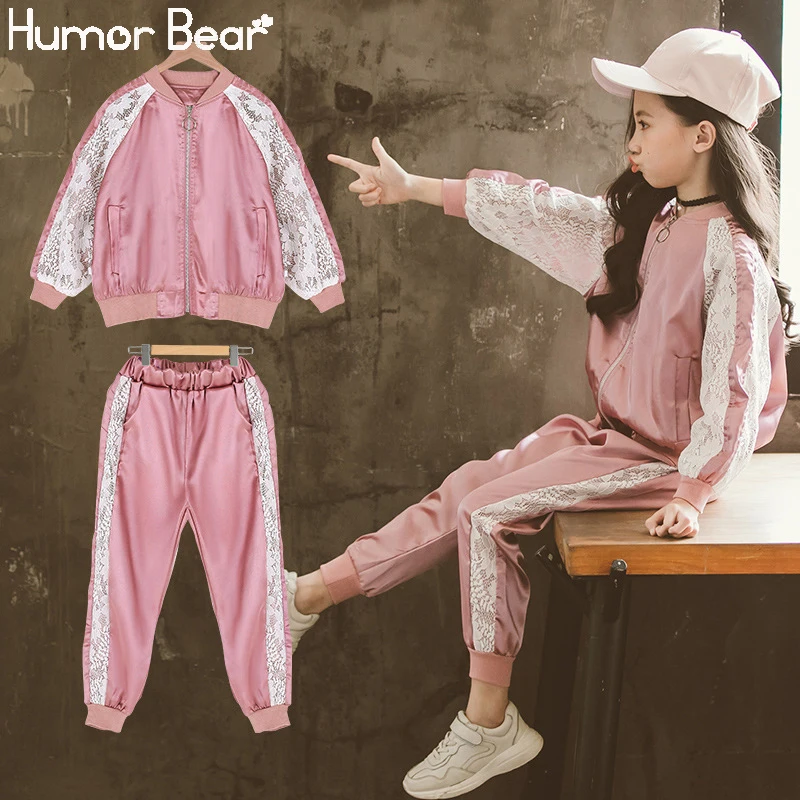 Костюм Humor Bear для девочек на осень новинка корейский Детский кардиган с длинным