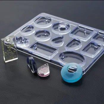

1 1 Set Silicone Mold DIY Jewelry Making Tools With Spoon Mix Epoxy Resin Crafts Handmade Pendant Geometric Gifts Necklace