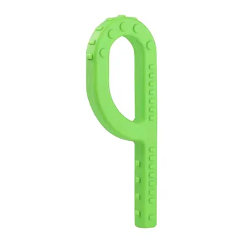 

Autistic Baby Care Flexible Non Toxic Soothing Sensory Chewing Stick Developmental Training Therapy P Shaped Silicone Teether
