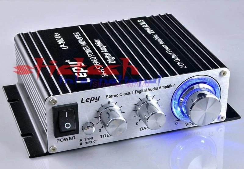 От DHL или Fedex 20 комплектов Lepy LP-2024A + 20W Hi-Fi AMP Class-T цифровой стерео усилитель адаптер