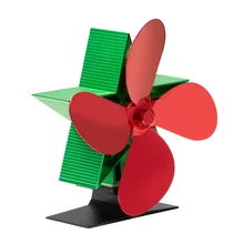 NEW Christmas Decorations Home Fireplace Heat Powered Stove Fan Wood Burner Fireplace Quiet Hight Efficient Heat Distribution