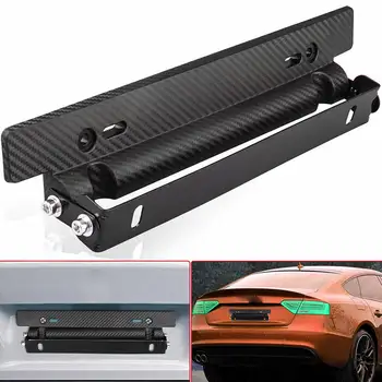 

ABS Adjustable Racing Car License Plate Frame Holder Bracket Universal Car License Plate Frame