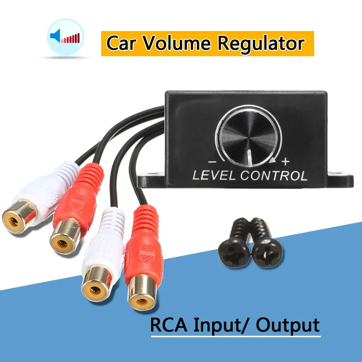 

NEW Universal Car Audio Amplifier Bass RCA Gain Level Remote Volume Control Knob Tone-up & Frequency Regulation Plastic Shell