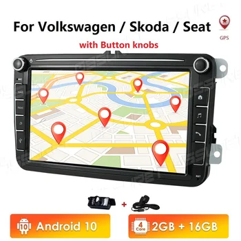 

Ossuret Car Multimedia player Android 10 GPS 2 Din Car Autoradio Radio For VW/Volkswagen/Golf/Polo/Passat/b7/b6/SEAT/leon/Skoda