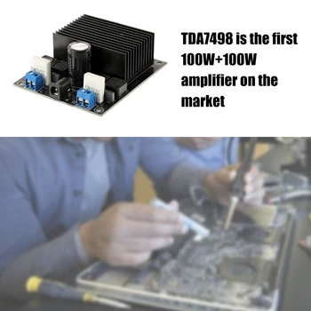 

Hot TDA7498 2*100W Class D Power Amplifier Board Assembled Dual Audio Stereo Digital Module