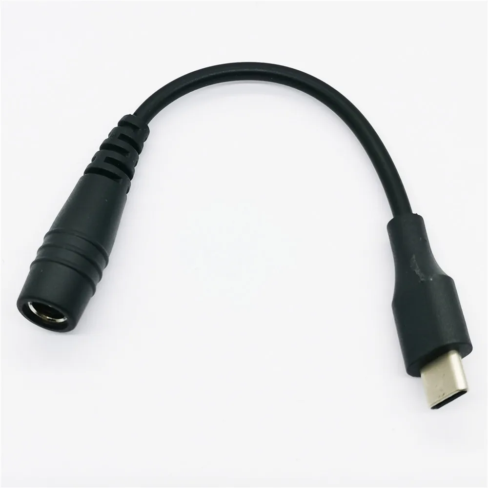 Переходник постоянного тока с Micro USB на Type C папа 10 см 2 1x3 1 мм|Компьютерные кабели и