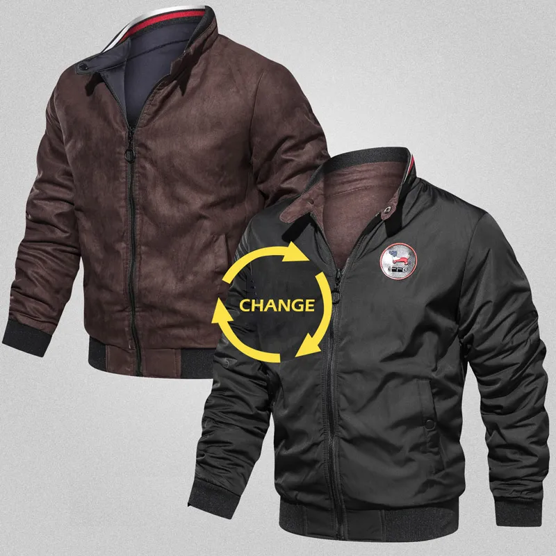 Мужская повседневная куртка-бомбер, осень, новая однотонная мужская одежда пилотов на молнии, приталенная мужская куртка-Карго - Цвет: MGS03 Black