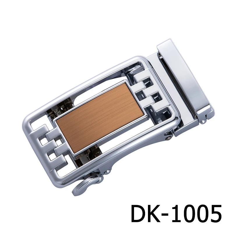 DK-1005 Известный бренд мужской ремень с пряжкой без ремня мужской золотой синий ремень с пряжкой для мужчин автоматический ремень с храповым механизмом металлическая пряжка - Цвет: DK-1005