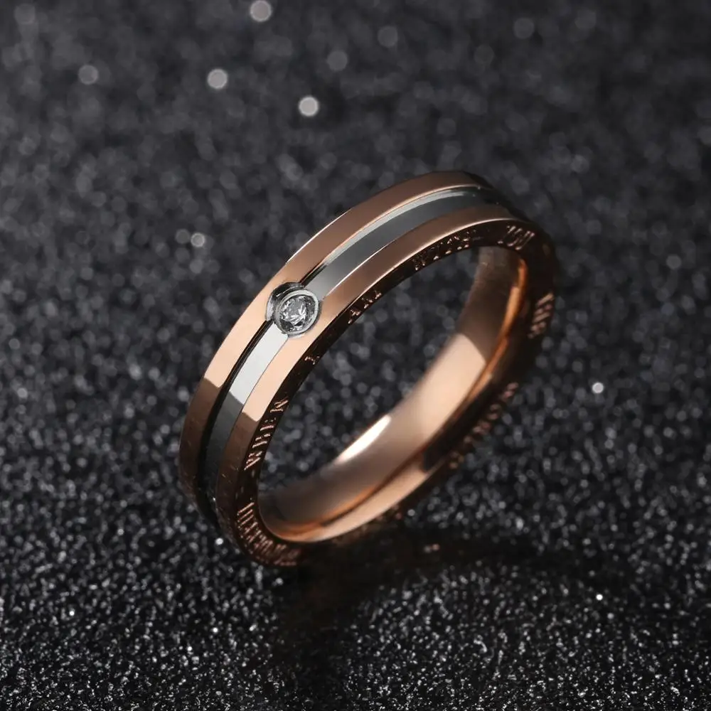 gold girl Бренд Lovers кольцо Япония и Южная Корея модные мужские ювелирные изделия парные кольца Личность tiff пара Титановая Сталь Кольцо женское сердце - Цвет основного камня: gold girl