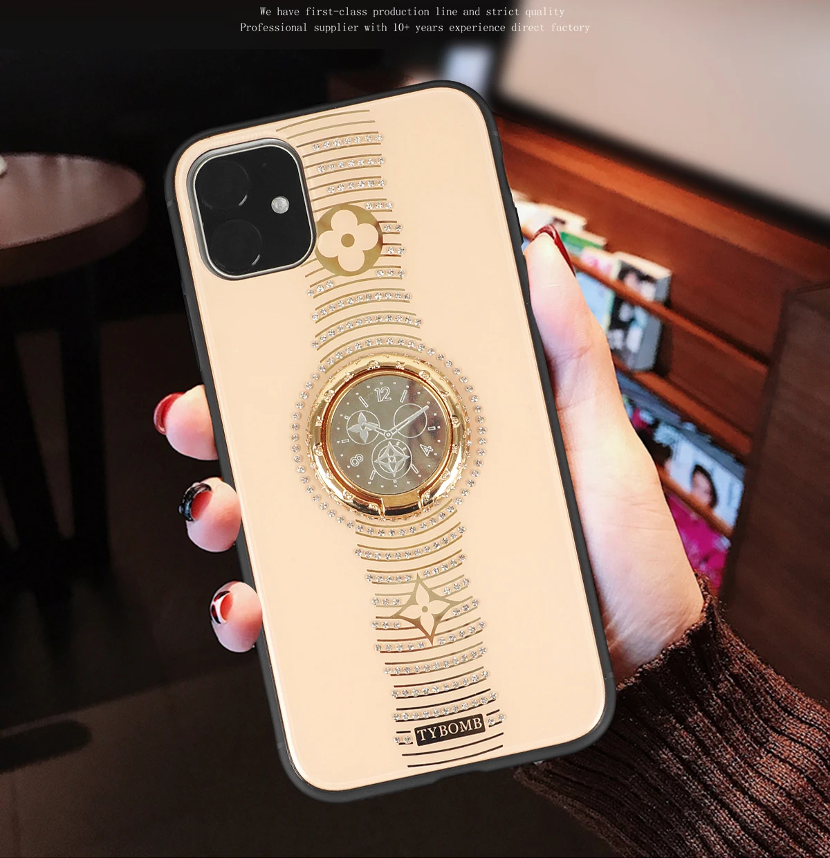 Модный роскошный Алмазный чехол для телефона для iphone 11pro max x xr xs max чехол с кольцом bracketback чехол для iphone 6 6s 7P 8 plus
