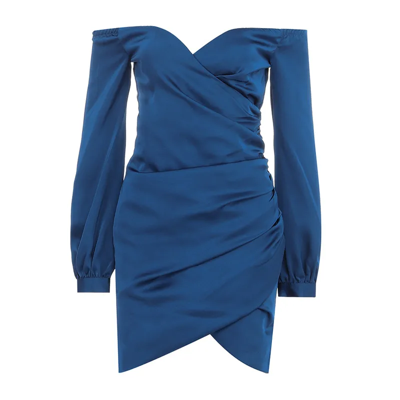 Женское платье летняя юбка из эластичного материала с облегающее платье, элегантное платье, Винтаж Мини Вечерние сексуальное платье с низким вырезом на спине, Vestido - Цвет: Синий