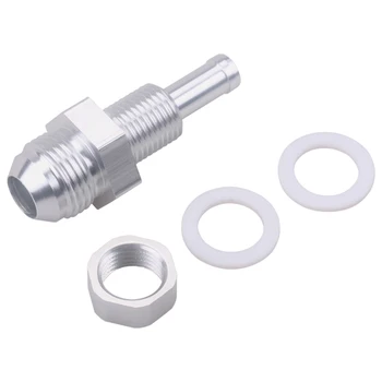 

8AN Male Flare Bulkhead to 3/8 Hose Barb Fuel Tank Fitting