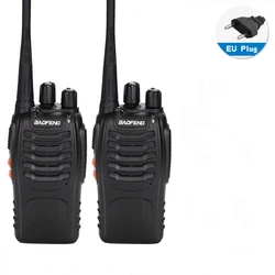 Radio bidirectionnelle Portable pour Baofeng BF 888S, émetteur récepteur, Radio UHF 400 470MHz 16ch, 5W, 2 pièces 