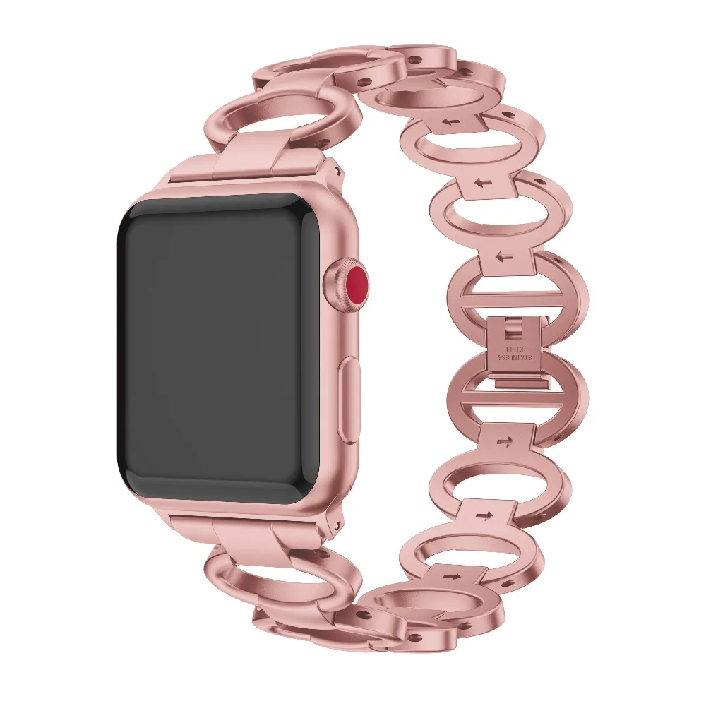 Новый эллиптический стиль браслет ремешок для Apple Watch 38/40 мм 42/44 из алюминиевого