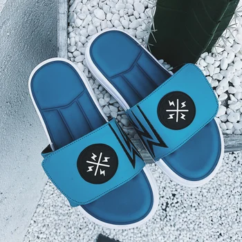 

2020 New Beach Slippers For Men Summer Mens Shower Slippers Soft Man Slippers Brand Mens Casual Shoes Black Outdoor Slipper Mens