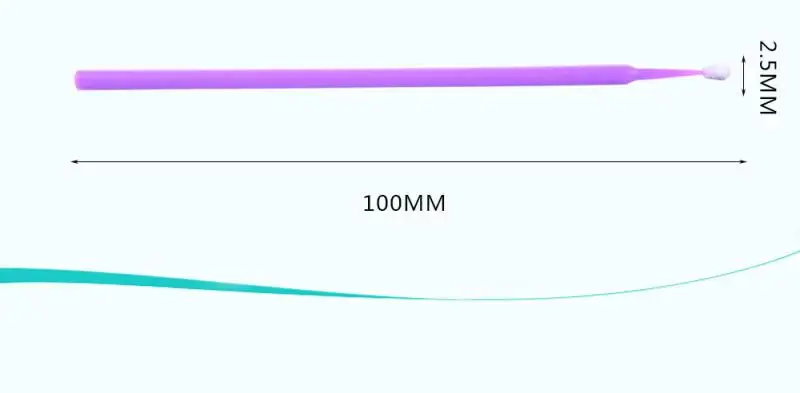 Хит 100 шт Одноразовые Микро Кисти для ресниц наращивание ресниц Чистящая палочка для ресниц Макияж Специальный ватный тампон