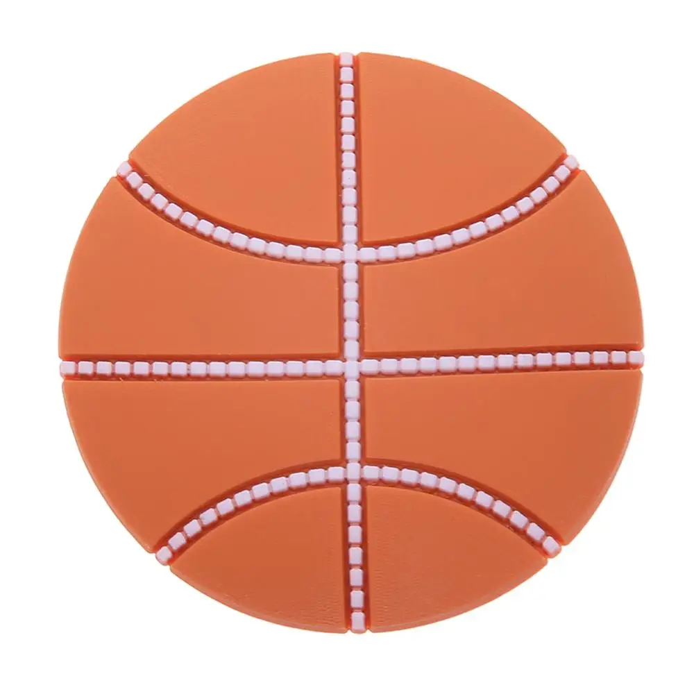 Orange 1Pcs Door Handle Pad Basketball Shape Self Adhesive Wall Protector Bumpers Buffer Guard Stopper Rubber Doorknob Lock Crash Pads - Цвет: Orange