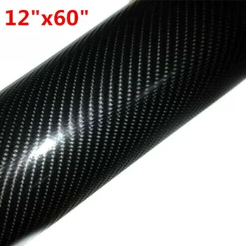 

4D Decals Carbon fiber Car stickers Mouldings Decor Vinyl Wrapped Anti-UV
