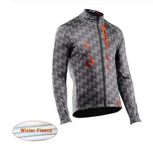 NW Pro team Men Cycling Jackets Winter Thermal Fleece Jersey Bicycle Cycling Warm MTB Bike Clothing Jacket Multiple choices - Цвет: 09