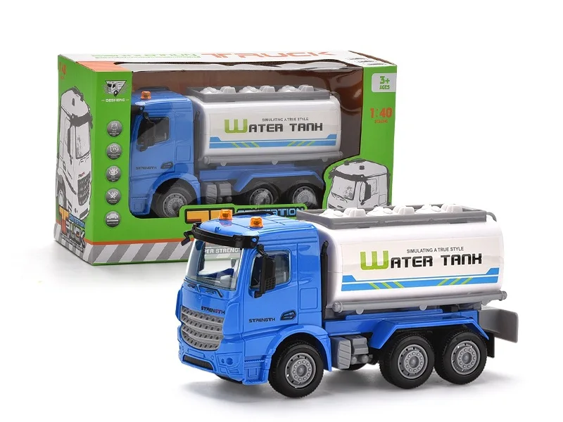 

Children Engineering Vehicle Toy Bulldozer Excavator Inertia Sanitation Vehicle Model Plastic Model Toy Car