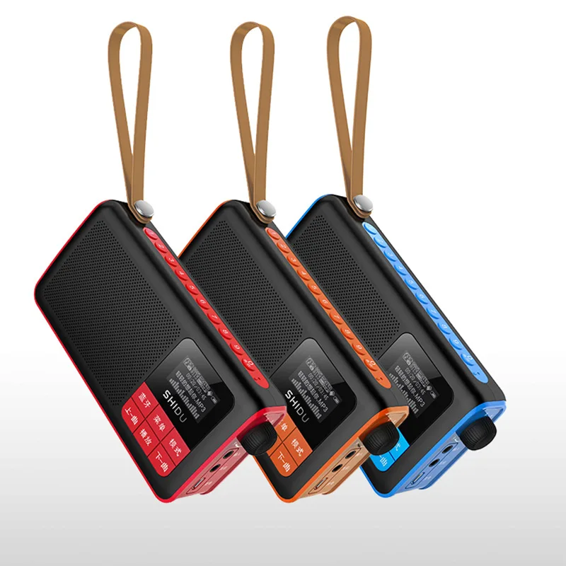Shidu S188 Мини Bluetooth динамик USB TF карта AUX FM радио Музыкальный плеер громче динамик Портативный fm-приемник