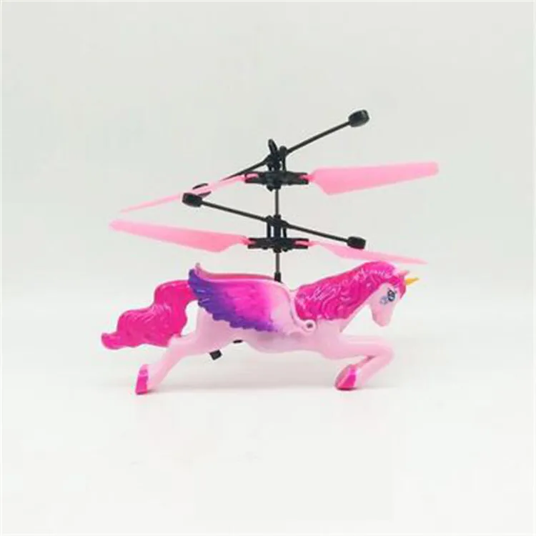 Remote Control Sensing Pegasus Aircraft Rotating Unicorn Mythical Creatures Light Suspension Small Aircraft Children Remote Cont