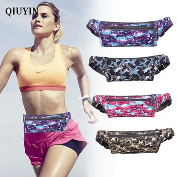 

Qiuyin Nylon Oxford Cloth Luxury Designer Belts Belt Bag Women Waist Bag Vintage Bum Pouch Thin/slim Fanny Bag Zipper Korean