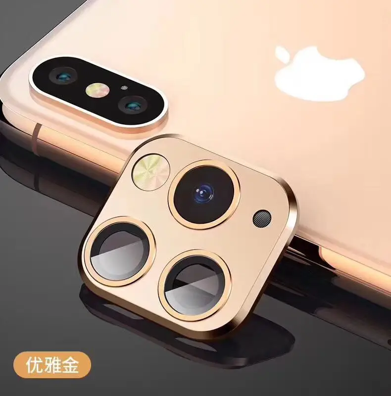 Металлический алюминиевый чехол для объектива камеры iPhone 11 11Pro MAX XXS XR кольцевая