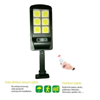 

Solar light lamp floodlight reflector Powered Waterproof IP65 Sense Infrared Sensors Outdoor Fence Garden Pathway Wall remote co