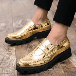 2019 г., модные деловые модельные туфли высококачественные туфли на плоской подошве мужские туфли для свадебного торжества