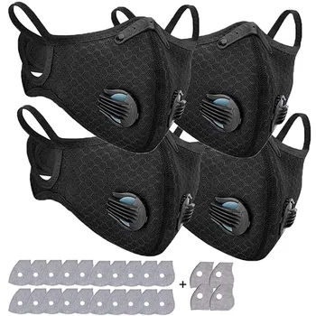 

Dropshipping 4pcs Facemask dust Filters Adjustable Reusable cover Personal Care Fast Delivery Máscara In Stock mascarilla