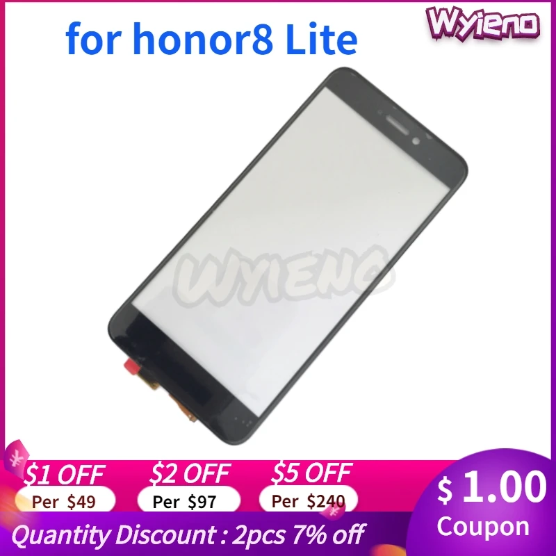 Сенсорный экран Wyieno 5 2 дюйма для Honor 8 Lite запчасти телефонов huawei P8 P9 2017 сенсорный