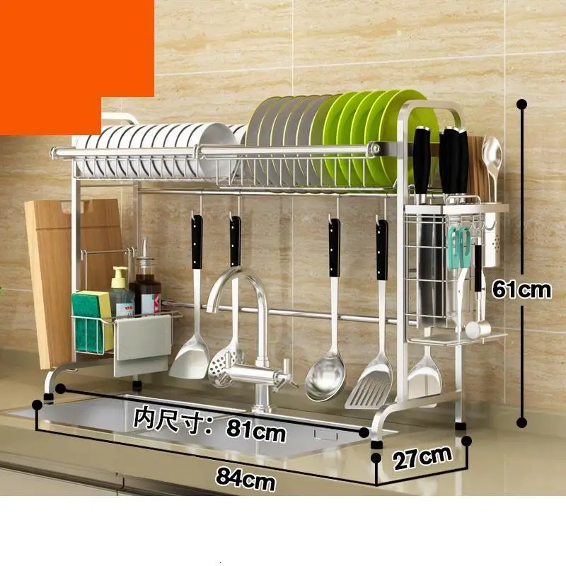 De Sink Accessories Cosina Almacenamiento Dish Drainer Stainless Steel Cocina Mutfak Rack Cozinha Cuisine Kitchen Organizer - Цвет: Number 23