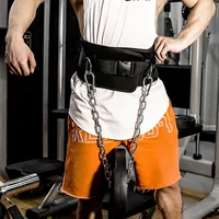 Weight Lifting Dip Belt with Chain Heavy Duty Core Support For Fitness Bodybuilding Pull up Strength Training Load Waist Strap 2