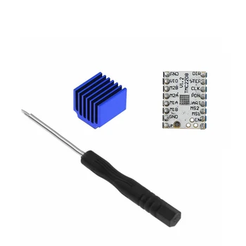 

TMC2208 V1.2 Super Silent Noiseless Stepstick Stepper Motor Driver Module & Heatsink For 3D Printer Support Socketed Driver Part